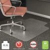 Deflecto Frequent Use Chair Mat, Med Pile Carpet, Flat, 45x53, Wide Lip, Clear