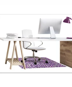 Deflecto FashionMat Chair Mat, Rectangular, 35 x 40, Rain