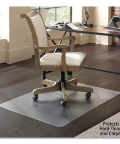 Es Robbins Floor+Mate, Hard Floor to Medium Pile Carpet to 0.75in, 36x48, Clear