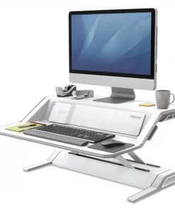 Fellowes 32.75" W, 22.5" H, White, Plastic; Steel