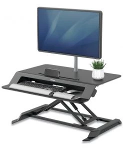 Fellowes 34.38" W, 7.62" H, Black