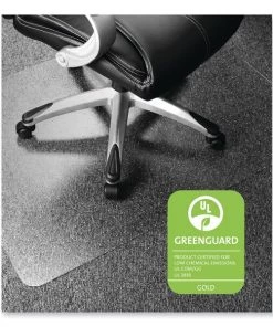 Floortex Ultimat Polycarbonate Chair Mat, Low/Medium Pile Carpet, 48x79, Clear