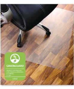 Floortex Cleartex Ultimat Polycarbonate Chair Mat for Hard Floors, 48x53, Clear