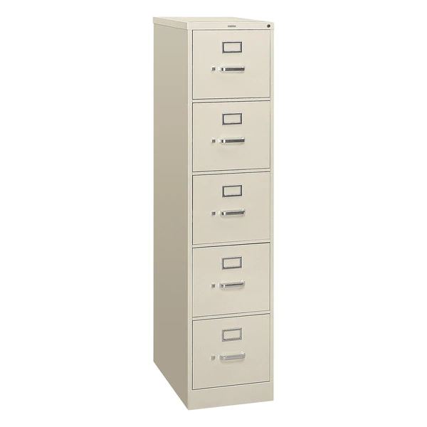 Hon 310 Series 5-Drawer Full-Susp File, Letter, 15w x 26.5d x 60h, Gray