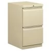 Hon Efficiencies Mobile File/File Pedestal, 15w x 19.88d x 28h, Putty