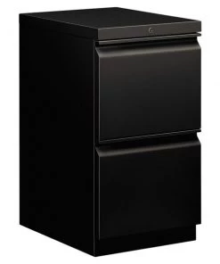 Hon Efficiencies Mobile File/File Pedestal, 15w x 19.88d x 28h, Black