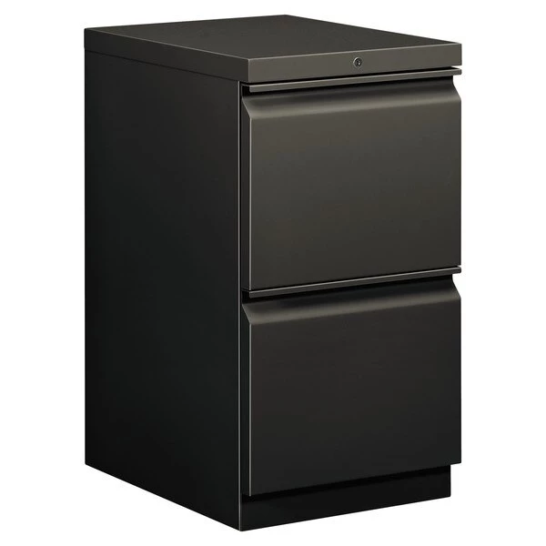 Hon Efficiencies Mobile File/File Pedestal, 15w x 19.88d x 28h, Charcoal