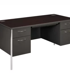 Hon 60" W, 29.5" H, Mahogany/Charcoal, Steel