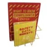 Impact Right-To-KnowUnderstand SDS Center, 14.5w x 5.2d x 21h, Red/Yellow