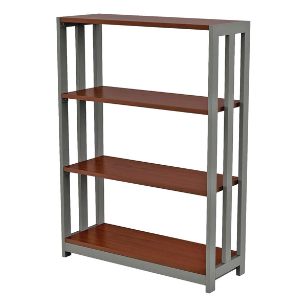 Linea Italia. Trento Line Bookcase, 31 1/2w x 11 1/2d x 43 1/4h, Cherry
