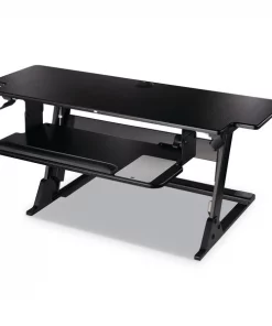 3M Standing Desk, 42" W, 20" H, Black, Metal