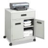 Safco Steel Machine Stand w/Pullout Drawer, 25w x 20d x 29.75h, Gray