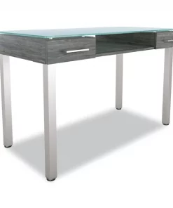 Union & Scale 47.1" W, 29.5" H, Gray, Glass