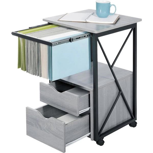 Safco Mood Storage Pedestals, 17.75w x 17.75d x 30h, Gray - Image 2