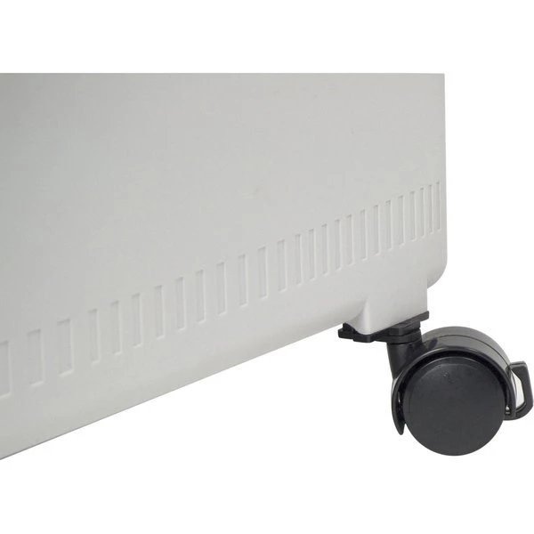 Storex Two-Drawer Mobile Filing Cabinet, 14.75w x 18.25d x 26h, Black/Blue - Image 6