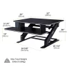 Eureka Ergonomics SitStand Desktop 32" Black