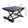 Eureka Ergonomics SitStand Laptop Desk 26" Black Embossed