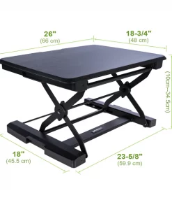 Eureka Ergonomics SitStand Laptop Desk 26" Black Embossed