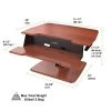 Eureka Ergonomics SitStand Desktop 31-1/2" Single Arm Cherry