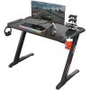 Eureka Ergonomics Gaming Computer Desk with Lighting, Z1S, Black