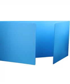 Flipside Products Blue  Plastic Study Carrel Bulk, PK24
