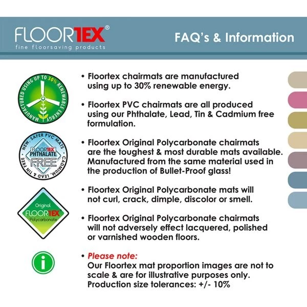 Floortex Chair Mat 36"x48", Rectangular Shape, Clear, for Hard Floor - Image 6