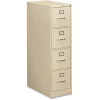 Hon 15" W 4 Drawer File Cabinet, Putty, Letter