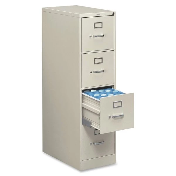 Hon 15" W 4 Drawer File Cabinet, Light Gray, Letter - Image 3