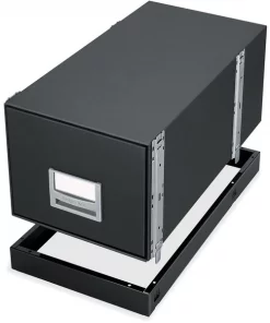 13.88" W Bankers Box Metal Base, Letter, Black , Black ,