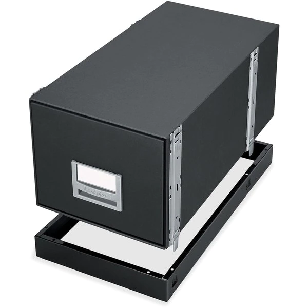 13.88" W Bankers Box Metal Base, Letter, Black , Black ,