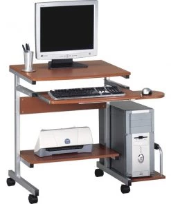Mayline Portrait Computer Workstation, Gray Base