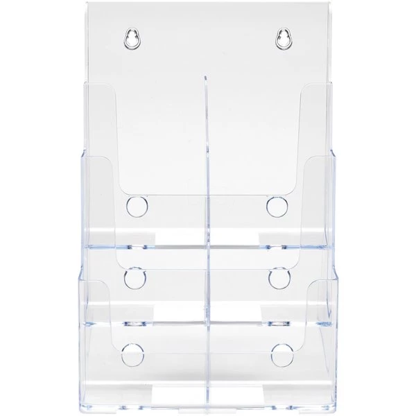 Deflecto Docuholder, 3 Tier, Wall-Mount, Clear - Image 2