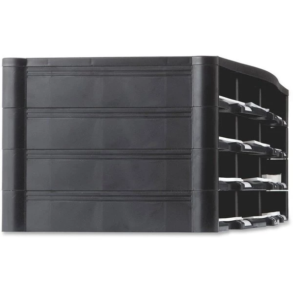 Storex Literature Sorter 12 Compartments, 31-13/32"W x 13-5/16"D Black - Image 4