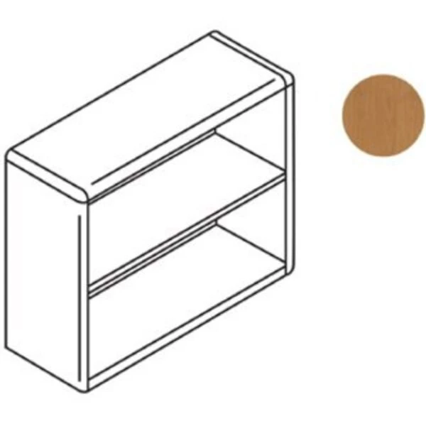 Hon Wood Bookcase, Two Shelf, 36w x 13 1/8d x 29 5/8h, Harvest - Image 2