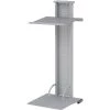 Mayline Mobile Steel Lectern, Light, Silver