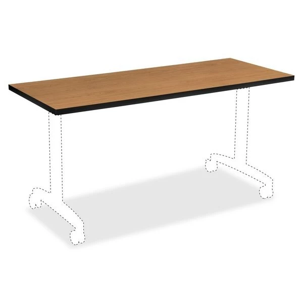 Hon Rectangle Table Top, 72" X 30" X 1.13", Harvest/Black Top, High-Pressure Laminate - Image 3