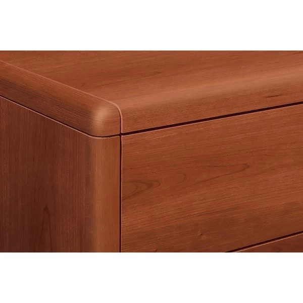 Hon Pedestal Desk, 30" D, 66" W, 29-1/2" H, Cognac, Particle Board - Image 7