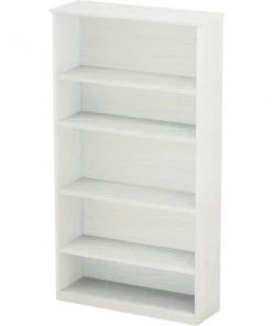 Mayline Medina Bookcase, 5 Shelf, Sea Salt