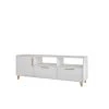 Manhattan Comfort Herald 53.15" TV Stand with 6 Shelves in White