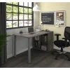 Bestar i3 Plus Computer Desk, Bark Gray