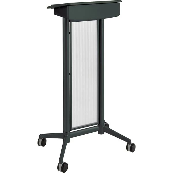 Safco Lectern, Steel/Polycarbonate, Black - Image 4
