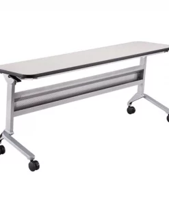 Safco Rectangle Flip-N-Go 18 x 72" Rectangular Training, 72 X 18 X 29, Laminate Top Top, Folkstone