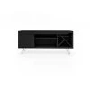 Manhattan Comfort Baxter 53.54" TV Stand with Wine Rack in Black
