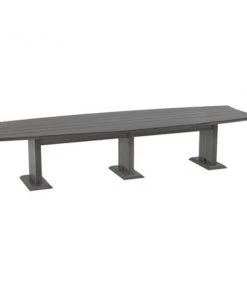 Safco Rectangle Sterling 12 Ft. Conference Table, Driftwo, 144 X 48 X 29.5, Wood Top, TexturedDriftwood