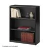 Safco ValueMate Economy Bookcase, 3-Shelf, Black