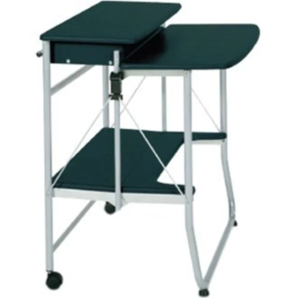 Comfort Products Computer Desk, 23.6" D, 27.6" W, 29.7" H, Black, PVC Wrapped Medium Density Fiberboard - Image 2