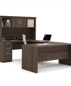 Bestar Logan U-Shaped Desk, Antigua