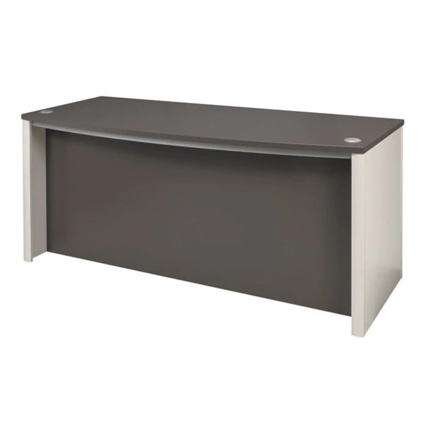 Connexion Executive Desk, 29.8" D, 71.1" W, 30.4" H, Slate/Sandstone, Melamine - Image 2