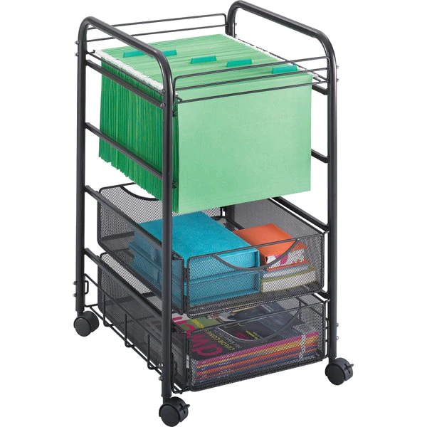 Safco Onyx Mesh Open File, w/Drawers - Image 3