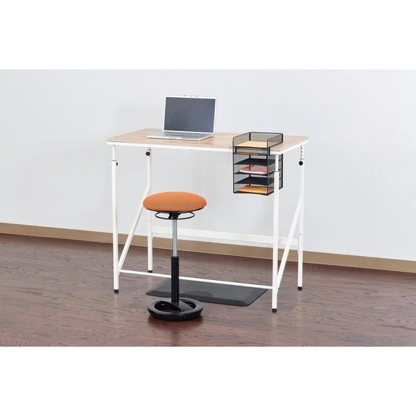 Safco Standing Desk, 24" D, 48" W, 38" to 50" H, Cream (Base) - Image 2